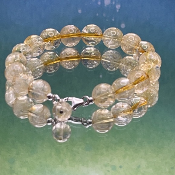 Gorgeous Citrine Crystal Bracelet 10mm - Picture 5 of 6